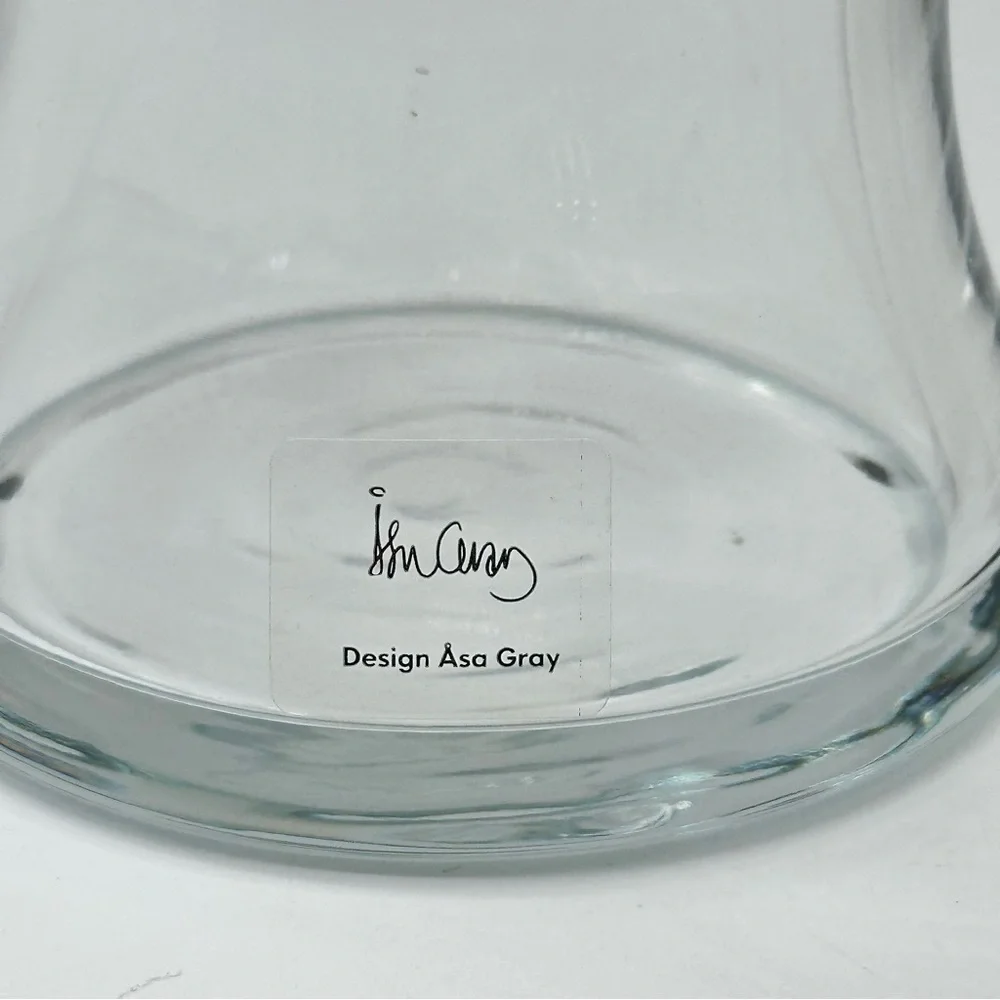 Set of 2 Clear Glass Vases from IKEA